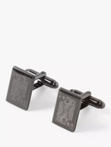 John Lewis Simon Carter Playing Card Cufflinks, Gunmetal- Buy online at McGrocer