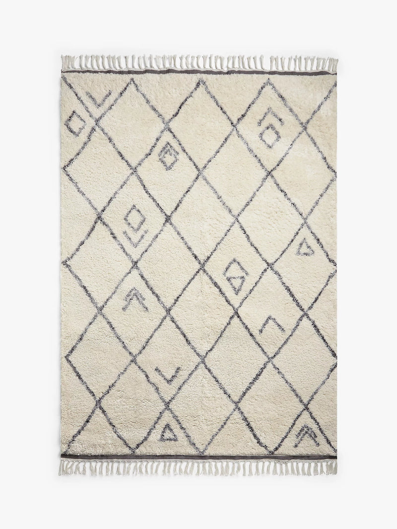John Lewis Berber style rug grey 200x300cm (British brand)