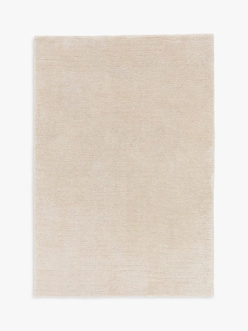 John Lewis Plain Easy Care Rug, Ivory, L140 x W80 x D2 cm