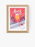 East End Prints Après Ski framed print 25x30cm, UK version