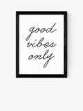 East End Prints good vibes framed print 25x30cm - British product
