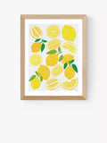 EAST END PRINTS Leanne Simpson Lemon Harvest Framed Print 25x30cm