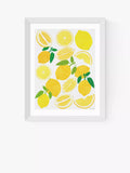 EAST END PRINTS Leanne Simpson Lemon Harvest Framed Print 25x30cm