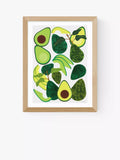 EAST END PRINTS Leanne Simpson Avocados Framed Print 25x30cm