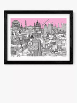 John Lewis EAST END PRINTS Lizzie Prestt London Jungle Framed Print 25x30cm- Buy online at McGrocer