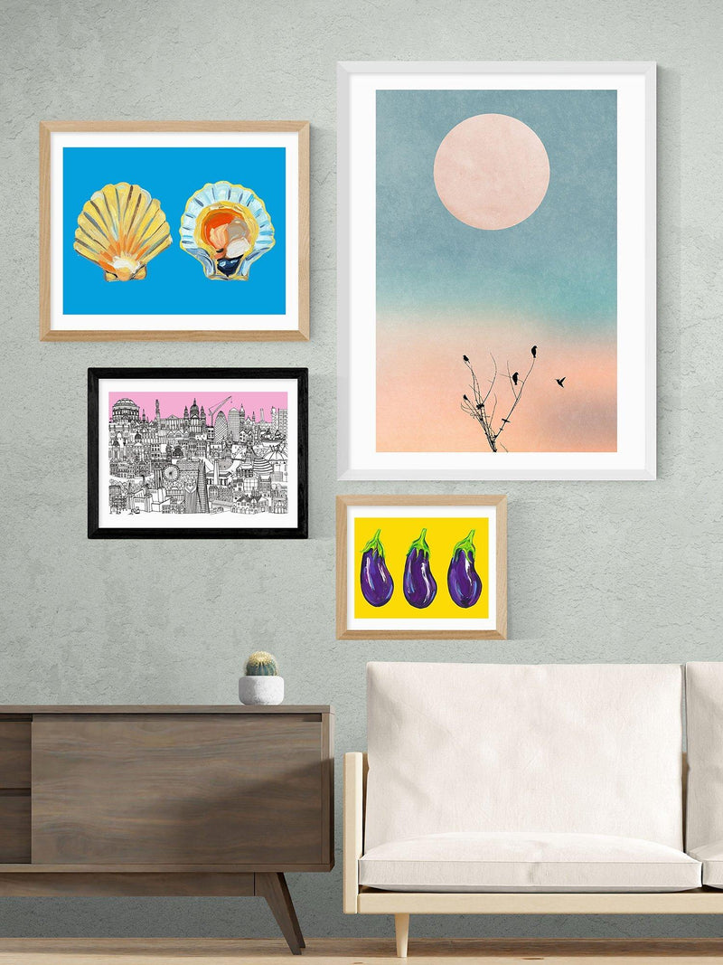 EAST END PRINTS London Jungle framed print 25x30cm (British brand)