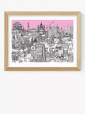 EAST END PRINTS Lizzie Prestt London Jungle Framed Print 25x30cm