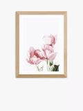 EAST END PRINTS Sisi and Seb 'Tulips' Framed Wall Art, White Frame