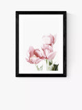 EAST END PRINTS Sisi and Seb 'Tulips' Framed Wall Art, White Frame