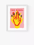 EAST END PRINTS Sophie Ward 'Aries The Rebel' Framed Print 25x30cm