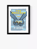 East End Prints framed print Pisces The Dreamer 25x30cm, UK version