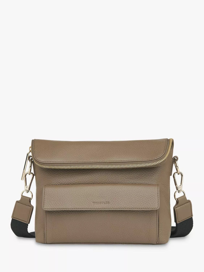 Whistles Vida Leather Cross Body Bag