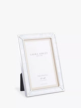John Lewis Laura Ashley Oakford Mother of Pearl Photo Frame Grey/Nickel 4x6 Inch- Buy online at McGrocer