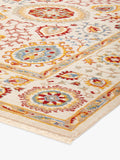 Gooch Luxury Afghan Sultani Rug in neutral, UK version