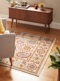 Gooch Luxury Afghan Sultani Rug in neutral, UK version