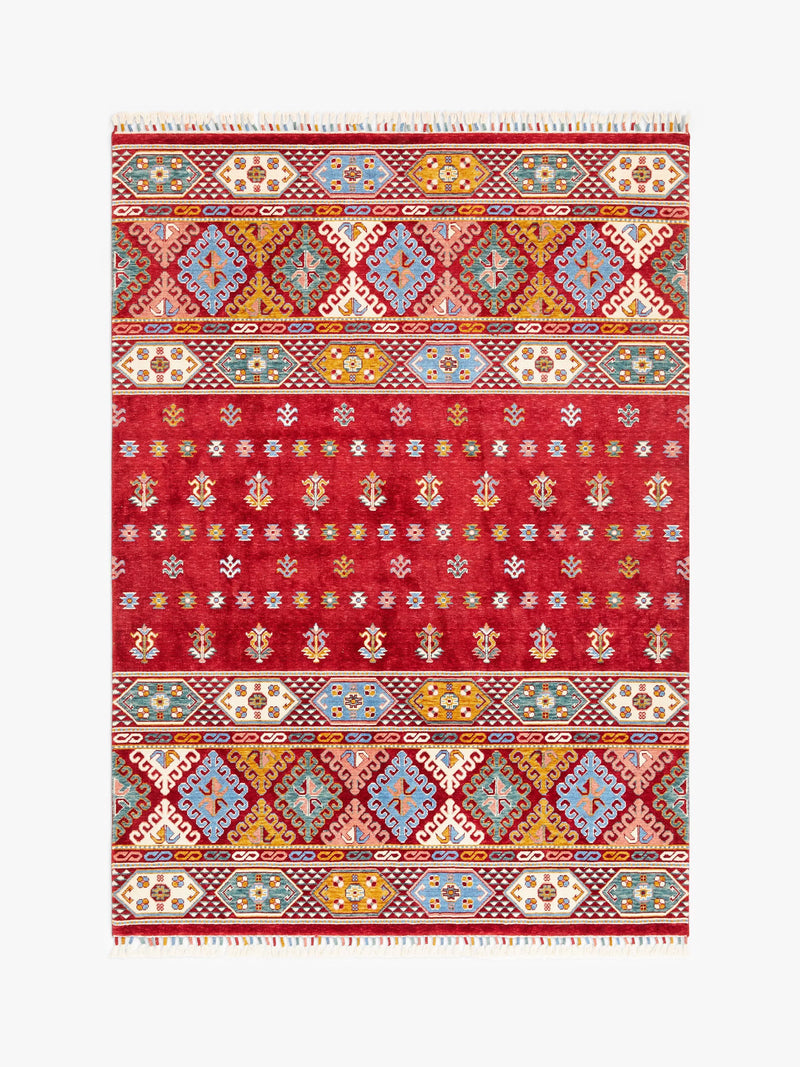 Gooch Luxury Khurjeen rug geometric wool viscose, UK version