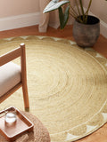John Lewis hand loomed scalloped jute rug 240x70cm - British product