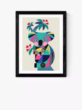East End Prints Rachel Lee 'Baby Koala with Mum' Framed Print 40x50cm