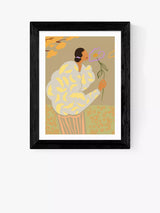 John Lewis EAST END PRINTS Arty Guava Flourish Framed Print 25x30cm- Buy online at McGrocer