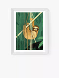 EAST END PRINTS Dieter Braun Sloth Framed Print 60x80cm
