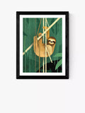 EAST END PRINTS Dieter Braun Sloth Framed Print 60x80cm