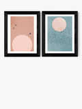 EAST END PRINTS Kubistika Fly Framed Print Set of 2 30x40cm