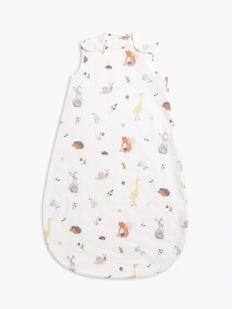 John Lewis Little Animals Print Sleeping Bag 1 Tog Multi