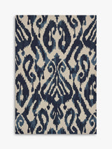 John Lewis Sanderson Kasuri Indoor & Outdoor Rug Blue 200 x 140 cm- Buy online at McGrocer
