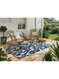 Sanderson Kasuri blue indoor outdoor rug - British product