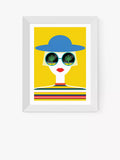 EAST END PRINTS Ana Jaks Sunglasses Framed Print 25x30cm
