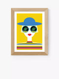 EAST END PRINTS Ana Jaks Sunglasses Framed Print 25x30cm