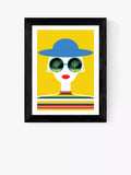 East End Prints Ana Jaks Sunglasses framed art print 25x30cm - British product