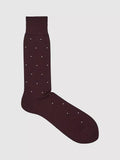 Reiss Mario Polka Dot Print Cotton Blend Socks