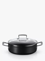 John Lewis Toughened Non-Stick Sauteuse Pan with Heat-Resistant Glass Lid- Buy online at McGrocer
