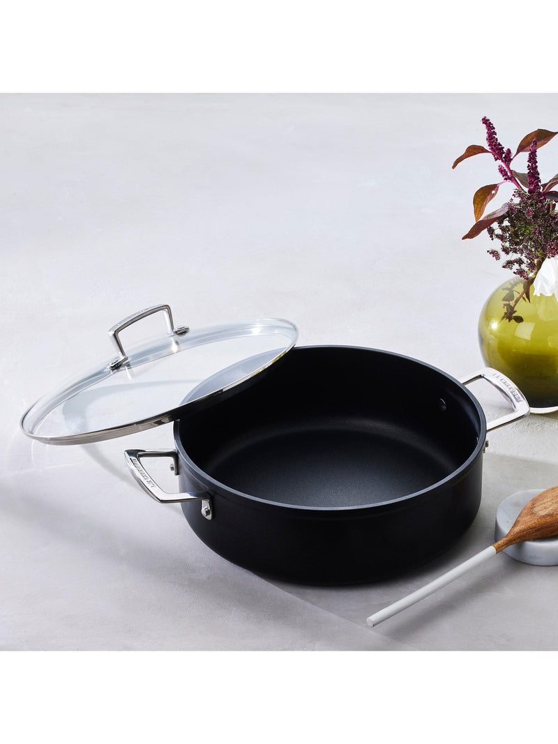 Le Creuset toughened non-stick sauteuse pan with glass lid, UK version