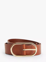 John Lewis John Lewis Oval Buckle Leather Belt- Buy online at McGrocer