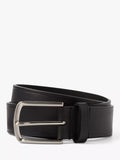 Simon Carter black leather belt with steel buckle - British product