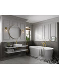 hib. Fusion round bathroom mirror 60cm, imported from the UK