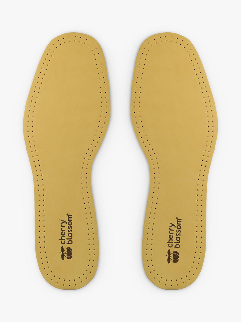 Cherry Blossom deluxe leather comfort insoles 1 pair (British brand)