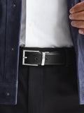 Reiss Ricky reversible saffiano leather belt, UK version