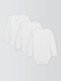 John Lewis baby bodysuit pack of 3 white, UK version