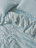 Piglet in Bed Super King Gingham Linen Pillowcase Pair