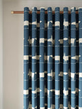 Scion Mr Fox navy eyelet curtains 117cm (British brand)