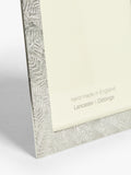 Lancaster and Gibbings fern leaf pewter photo frame in silver, UK version