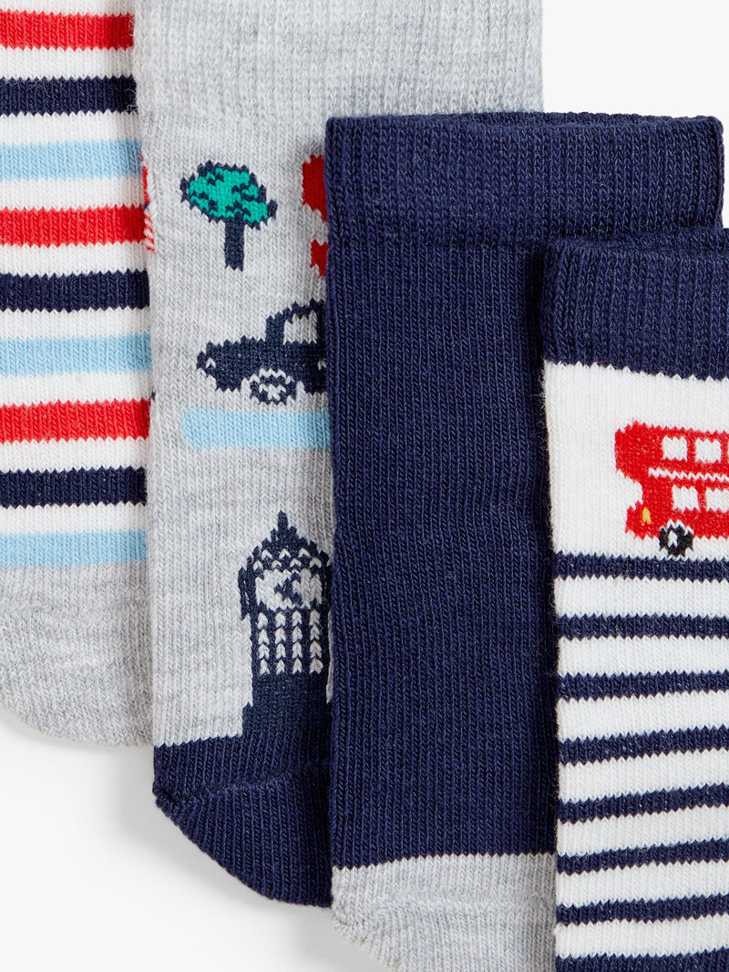 John Lewis baby organic cotton socks London transport, imported from the UK