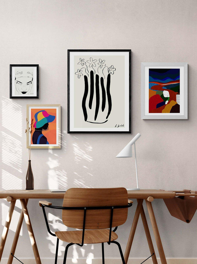 EAST END PRINTS Abstract Vase print 60x80cm - British product