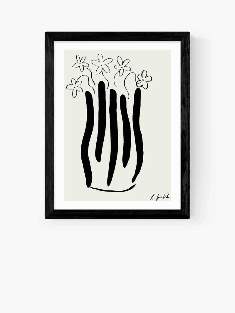EAST END PRINTS Hali Igwelaezoh Abstract Vase Framed Print 60x80cm