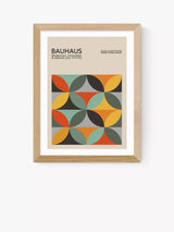 John Lewis EAST END PRINTS Luxe Poster Co. Geometric Pattern Bauhaus Framed Print 60x80cm- Buy online at McGrocer