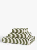 John Lewis Fine Stripe Towels - Graphite Bath Sheet