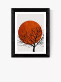 EAST END PRINTS Kubistika Warm Winter framed print 60x80cm (British brand)